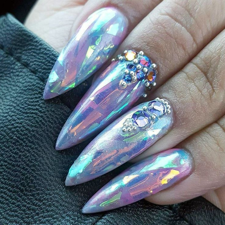 30 Irresistible Glass Nail Ideas For Stylish Girls - 205