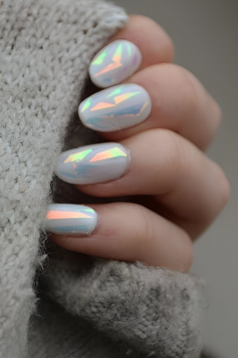 30 Irresistible Glass Nail Ideas For Stylish Girls - 187