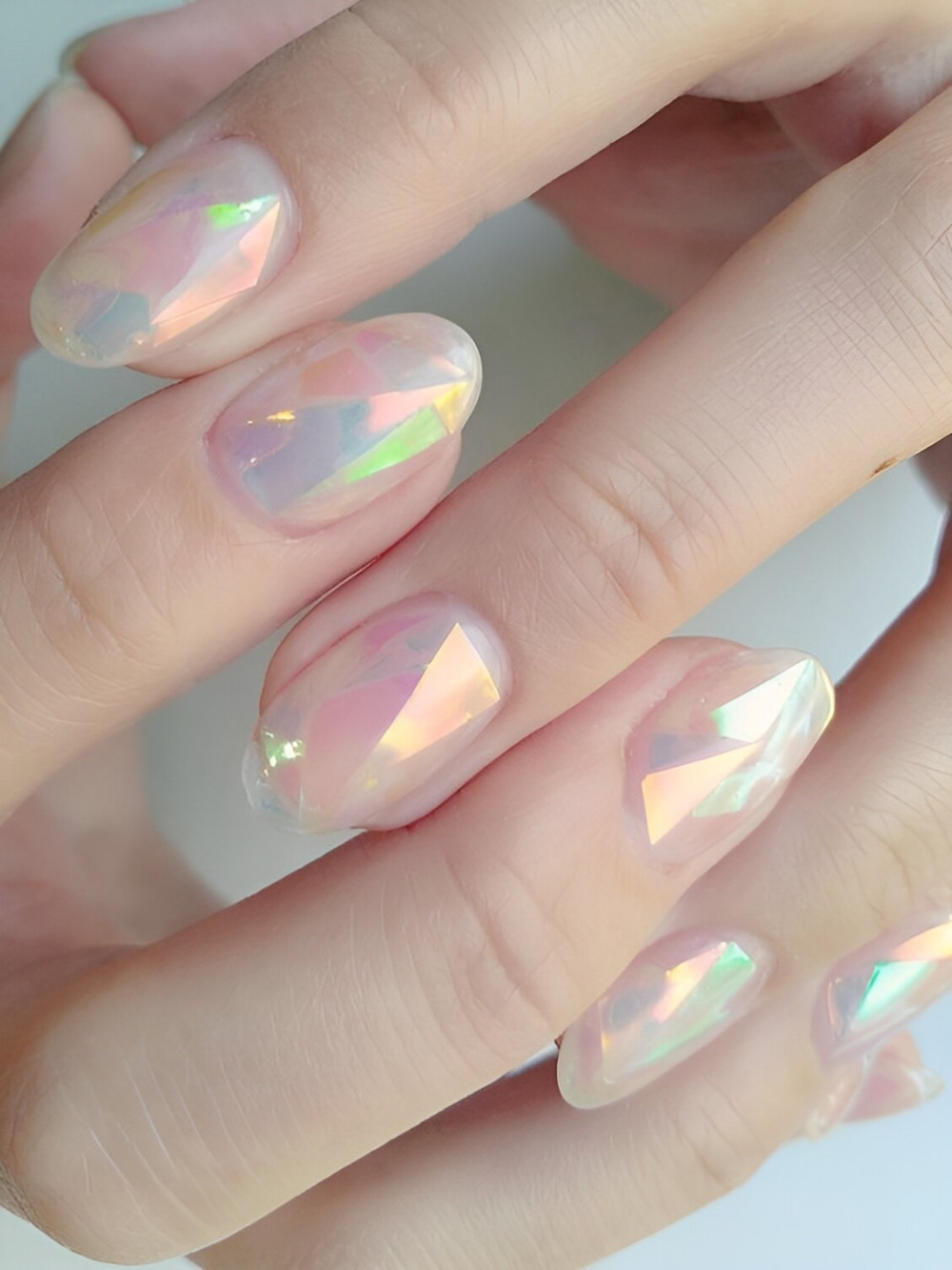 30 Irresistible Glass Nail Ideas For Stylish Girls - 241