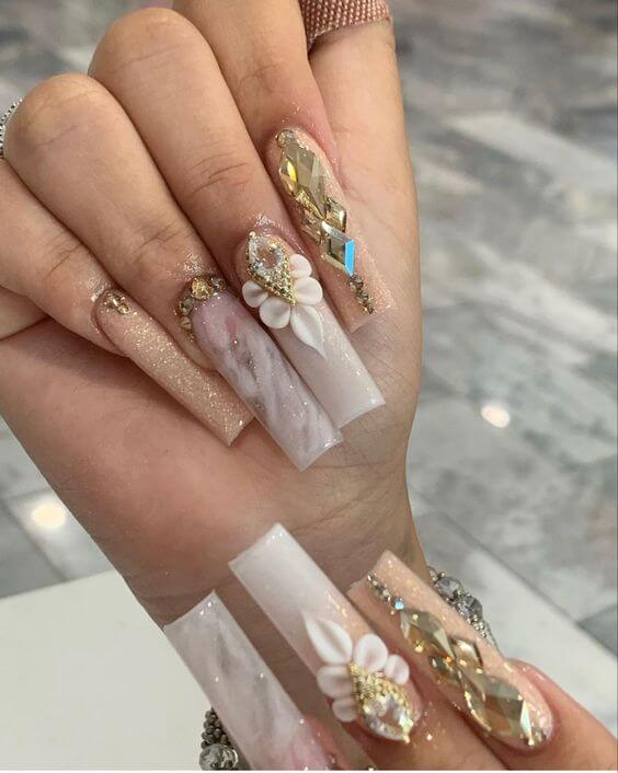 35 Quinceanera Nails That Would Make You The Center Of Attention At Your Party - 215