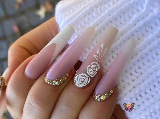 35 Quinceanera Nails That Would Make You The Center Of Attention At Your Party - 245