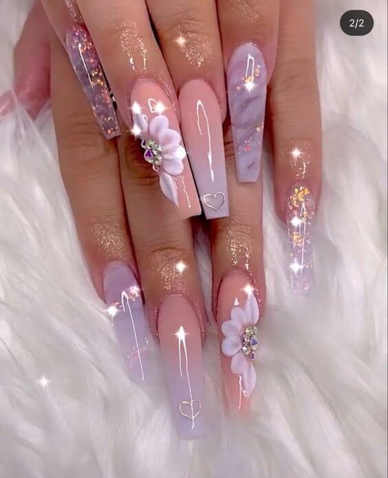 35 Quinceanera Nails That Would Make You The Center Of Attention At Your Party - 259