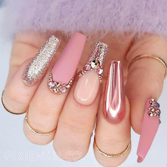 35 Quinceanera Nails That Would Make You The Center Of Attention At Your Party - 263