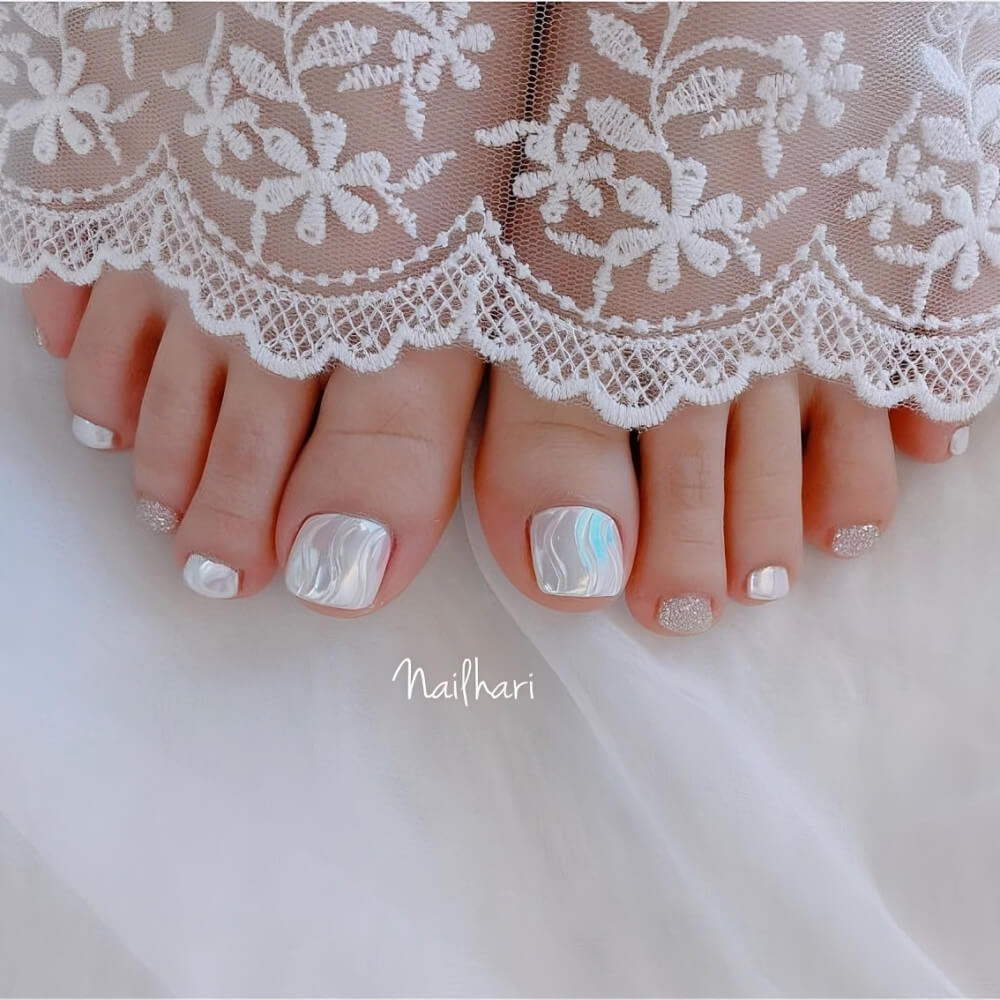 38 Best Wedding Toe Nails To Instantly Glam Up - 277