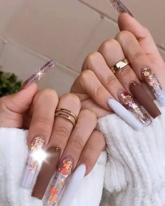 20 Easy Brown Coffin Nails For You To Rock This Year - 126