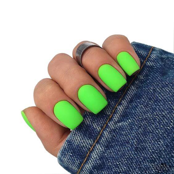 Lime Green Nails